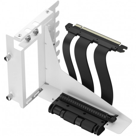 Flex 2 PCIe 4.0 x16 White, Halterung + Verlängerungskabel (weiß/schwarz, 19,5cm)