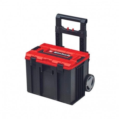 Systemkoffer E-Case L (schwarz/dunkelrot, mit Räder)