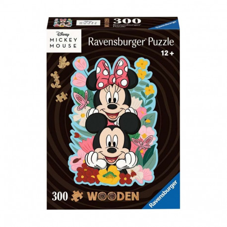 Ravensburger Wooden Puzzle Disney Mickey & Minnie (300 pieces)