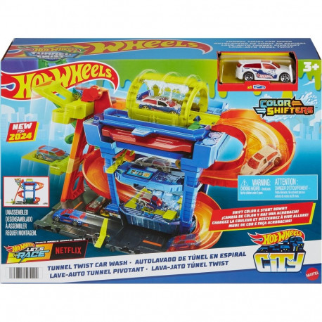 Hot Wheels City Tunnel Twist car wash, play building