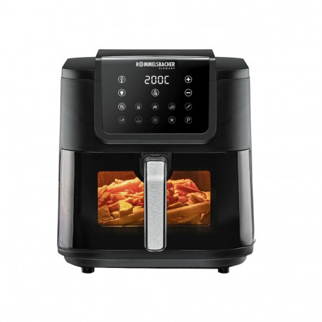 Heißluftfritteuse FRH 1700 XXL (schwarz, 1.700 Watt, Korb 8 Liter, mit Sichtfenster)