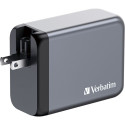 Verbatim GaN charger 200W, 1x USB-A, 3x USB-C (grey, PD 3.0, QC 3.0)