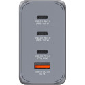 Verbatim GaN charger 200W, 1x USB-A, 3x USB-C (grey, PD 3.0, QC 3.0)