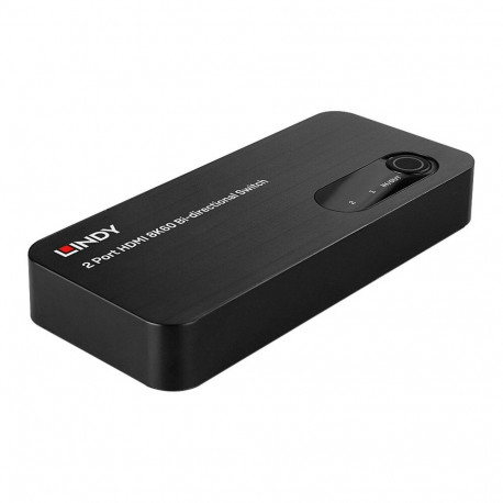HDMI lüliti 2-Port 2.1 8K60 HDR kaksisuunaline, must