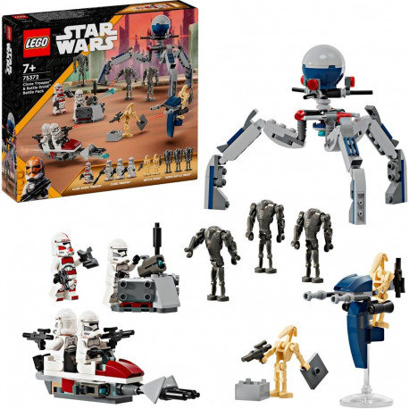 LEGO 75372 LEGO Star Wars Clone Trooper & Battle Droid Battle Pack, construction toy