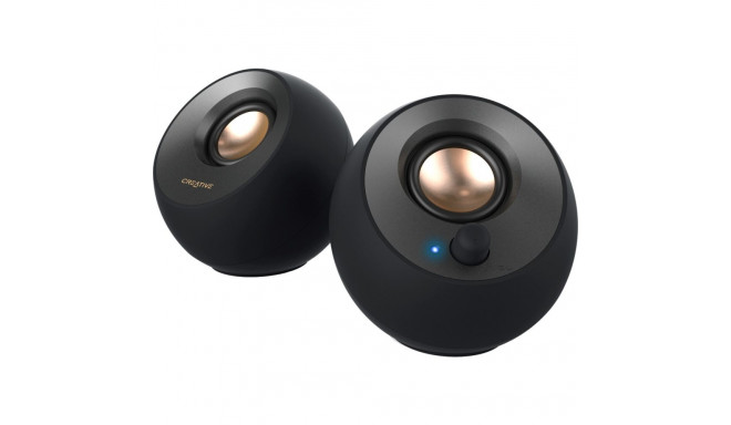 Creative Pebble V2 2.0, PC speaker (black, jack, USB-C)