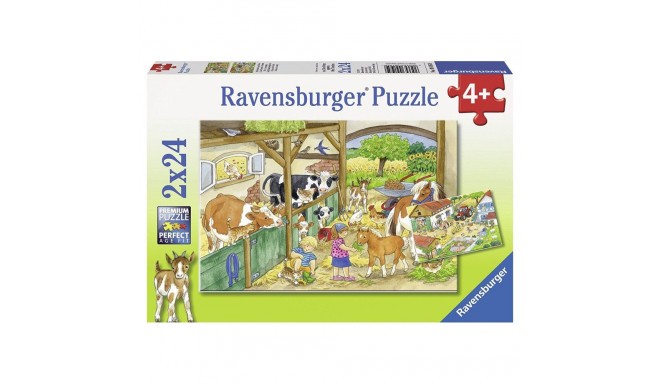 Ravensburger pusle 2x24 tk Päev farmis