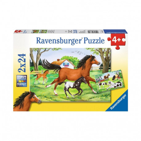Ravensburger pusle Hobuste maailm 2x24tk