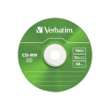 VERBATIM CD-RW 80 min. / 700 MB 8-12x 5-pack slim jewelcase DataLife Plus Colour