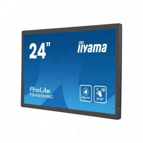 IIYAMA T2455MSC-B1 24-tolline IPS 1920x1080 liimitud PCAP 10-puuteline lame raamivaba klaasiga esipa