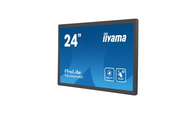 IIYAMA T2455MSC-B1 24-tolline IPS 1920x1080 liimitud PCAP 10-puuteline lame raamivaba klaasiga esipa