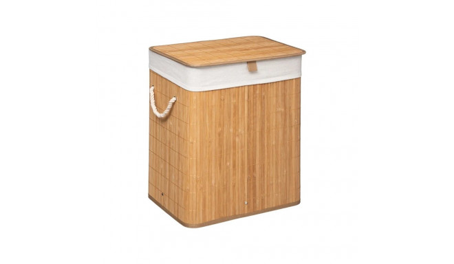 60L RECT BAMBOO LAUNDRY BASKET