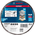 Bosch Expert fleece disc N880 Medium S, 125mm, sanding sheet (black, 5 pieces, for eccentric sanders
