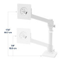 Ergotron NX monitor arm, monitor holder (white)