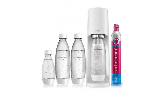 SodaStream Soda Maker Terra Megapack QC white incl 3 bottles (2270213)