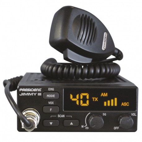 President Jimmy III mobile transceiver ASC AM/FM 12V