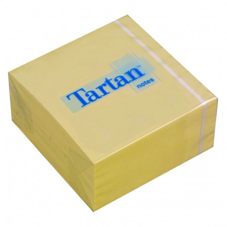 Notepad 76x76mm TARTAN yellow 400 sheets