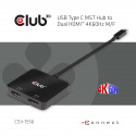 CLUB3D USB Type C MST Hub to Dual HDMI 4K60Hz M/F