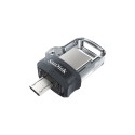 SanDisk Ultra Dual m3.0 USB flash drive 32 GB USB Type-A / Micro-USB 3.2 Gen 1 (3.1 Gen 1) Black, Si