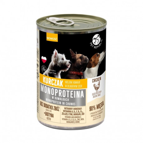 PET REPUBLIC Monoprotein kanamaitseline märg koeratoit 400g