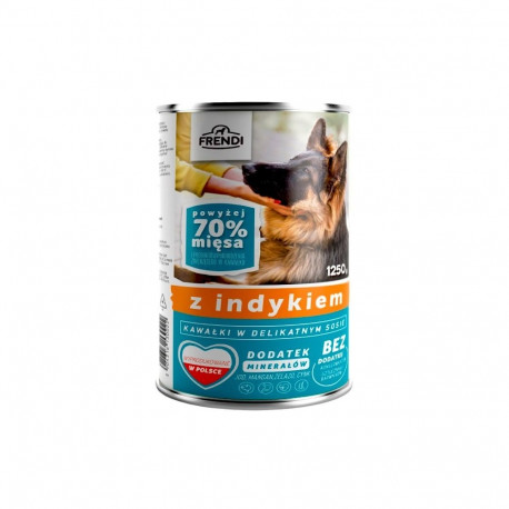 FRENDI kalkunitükkidega õrnas kastmes märg koeratoit 1250g