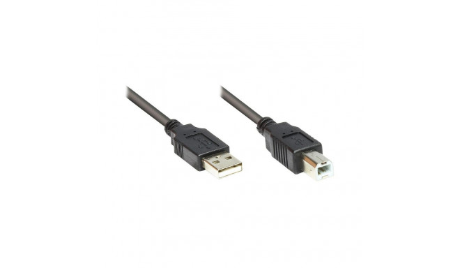 "GoodConnections USB 2.0 A > B (ST-ST) 1,8m Adapterkabel Schwarz"