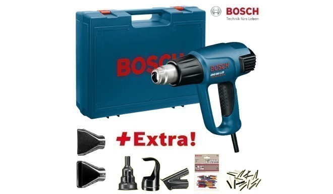 Bosch Power Heat Gun GHG 660 LCD SET blue