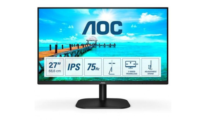 AOC B2 27B2DA LED display 68.6 cm (27&quot;) 1920 x 1080 pixels Full HD Black