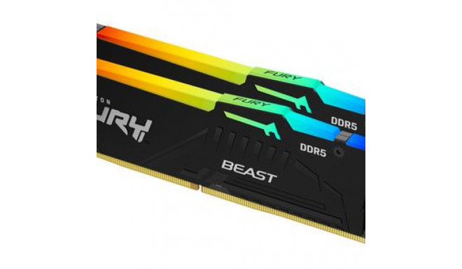 Kingston Technology FURY Beast 32GB 6000MT/s DDR5 CL30 DIMM (Kit of 2) RGB XMP