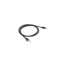 PATCHCORD CAT.6 UTP 1M BLACK FLUKE PASSED LANBERG