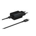 Samsung fast charger USB-C 25W 1 m black