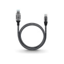 "Goobay USB-A 3.0 > RJ45 (ST-ST) 3m Ethernet-Kabel Schwarz-Silber"