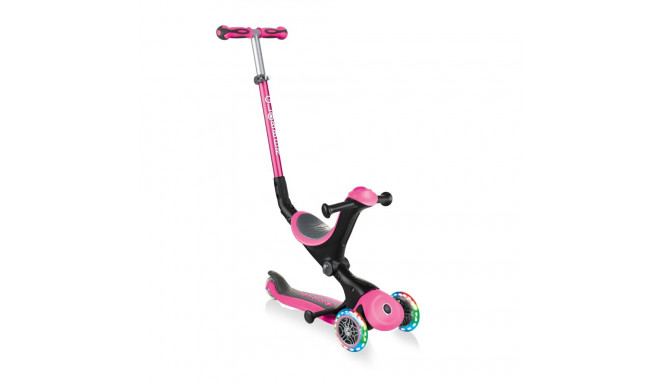 Globber roosa tõukeratas Go Up Deluxe Lights