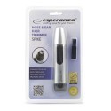 Esperanza EBG004S Trimmer for clipping nose and ear hair - SPIKE SILVER