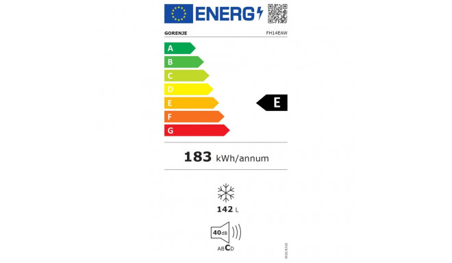 Gorenje | Freezer | FH14EAW | Energy efficiency class E | Chest | Free standing | Height 85.4 cm | T