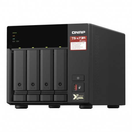 QNAP 4-kohaline QTS ja QuTS hero NAS TS-473A-8G kuni 4 HDD/SSD kuumvahetus AMD Ryzen Ryzen V1500B ne
