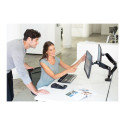 Fellowes arm for 2 monitors -  Platinum black | Fellowes
