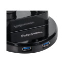 Fellowes arm for 2 monitors -  Platinum black | Fellowes