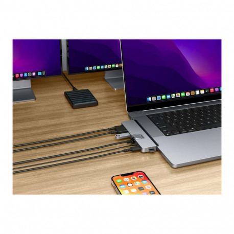 Hyper | HyperDrive DUO PRO 7-in-2 USB-C jaotur MacBook Air/Pro 2016-2020 jaoks | Etherneti LAN (RJ-4