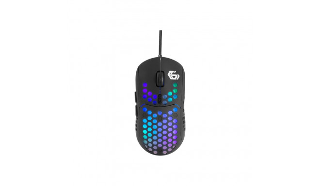Gembird USB mänguri RGB taustvalgustusega juhtmega must hiir