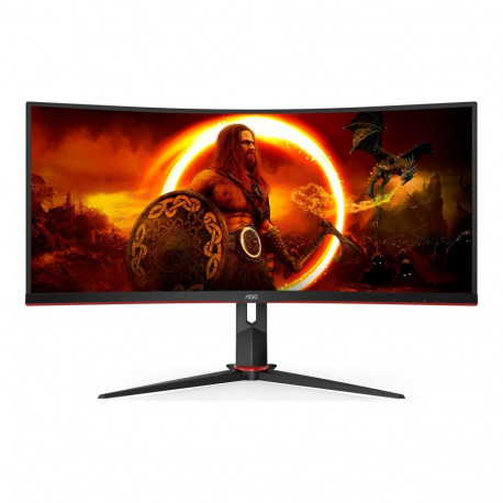 AOC | Gaming Monitor | CU34G2XP/BK | 34 " | VA | 21:9 | 180 Hz | 1 ms | 3440 x 1440 pixels | HDMI po