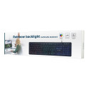 Gembird | "Rainbow" Backlight Multimedia Keyboard | KB-UML-02 | Keyboard | Wired | US | Black | N/A