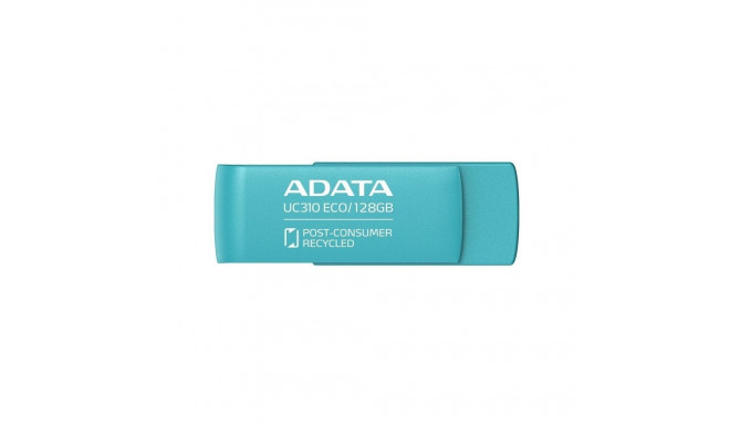 ADATA | USB Flash Drive | UC310 ECO | 128 GB | USB 3.2 Gen1 | Green