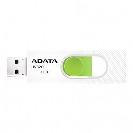 ADATA UV320 128 GB USB 3.2 Gen1 valge/roheline USB mälupulk