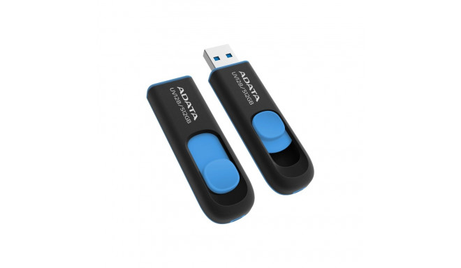 ADATA | USB Flash Drive | UV128 | 512 GB | USB 3.2 Gen1 | Black/Blue