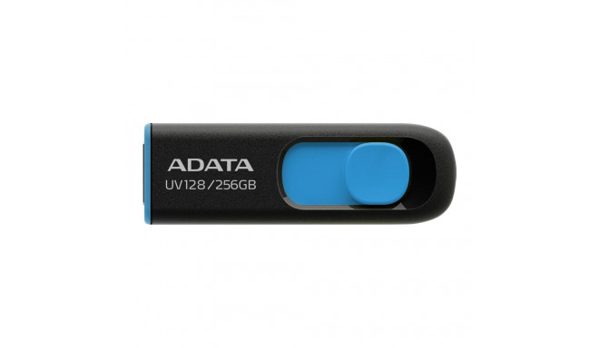 ADATA | USB Flash Drive | UV128 | 256 GB | USB 3.2 Gen1 | Black/Blue