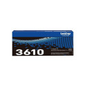 Brother TN-3610 Genuine Toner Cartridge, Black | Brother TN3610 | Toner cartridge | Black