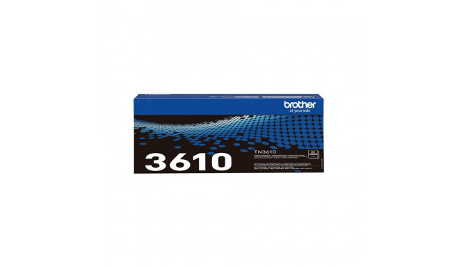 Brother TN-3610 Genuine Toner Cartridge, Black | Brother TN3610 | Toner cartridge | Black