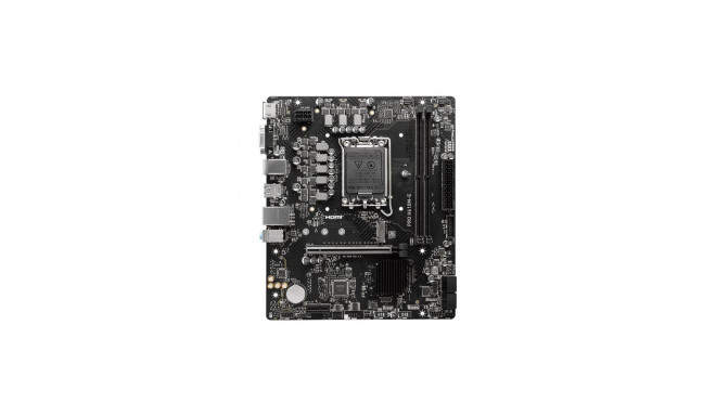 MSI PRO H610M-E protsessoripere Intel protsessoripesa LGA1700 toetatud kõvaketta liidesed SATA, M.2 