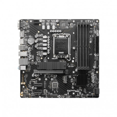 MSI PRO B760M-P Intel protsessoripere LGA1700 protsessoripesa DDR5 DIMM 4 mälupesa toetatud kõvakett